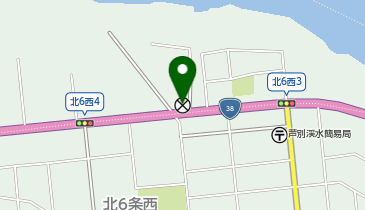 芦別警察署渓水駐在所の地図画像