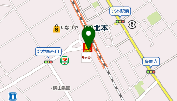 鴻巣警察署北本駅前交番の地図画像