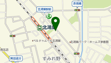 鴻巣警察署北鴻巣駅前交番の地図画像