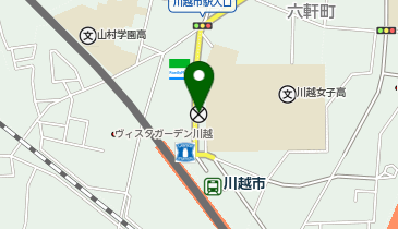 川越警察署川越市駅前交番の地図画像