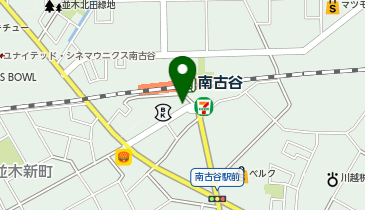 川越警察署南古谷駅前交番の地図画像