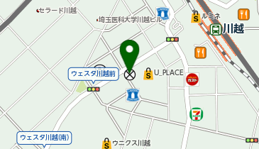 川越警察署川越中央交番の地図画像