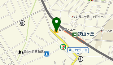 所沢警察署狭山ヶ丘駅前交番の地図画像