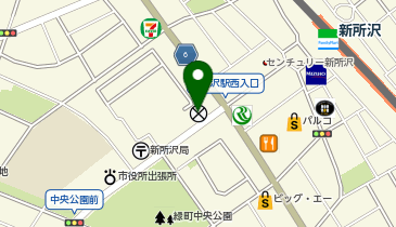 所沢警察署緑町交番の地図画像