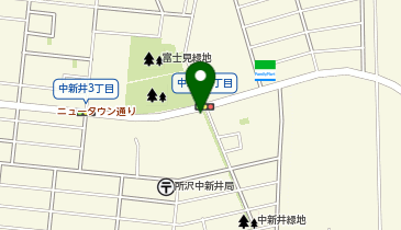 所沢警察署中新井交番の地図画像