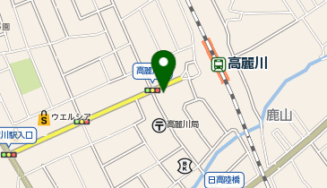 飯能警察署日高交番の地図画像