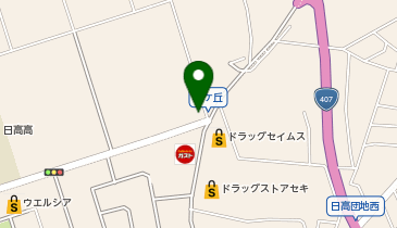 飯能警察署高萩交番の地図画像