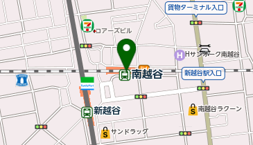 越谷警察署南越谷駅前交番の地図画像