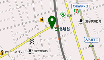 越谷警察署北越谷駅前交番の地図画像