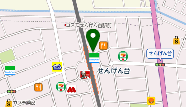 越谷警察署せんげん台駅前交番の地図画像