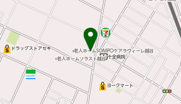 越谷警察署赤山交番の地図画像