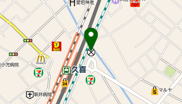 久喜警察署久喜駅東口交番の地図画像