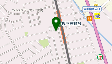 杉戸警察署杉戸高野台駅前交番の地図画像