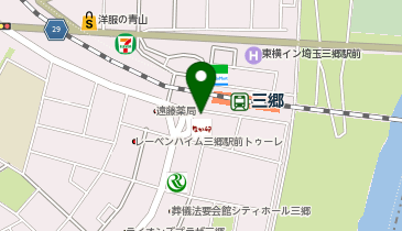 吉川警察署三郷駅前交番の地図画像