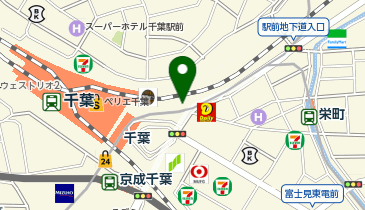 千葉中央警察署千葉駅前交番の地図画像