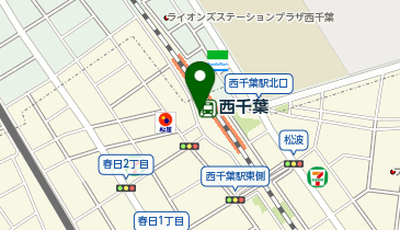 千葉中央警察署西千葉交番の地図画像