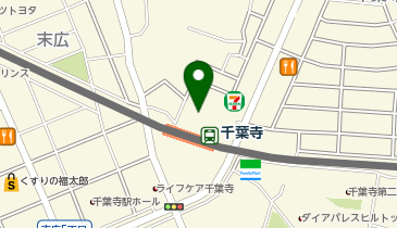 千葉中央警察署千葉寺駅前交番の地図画像