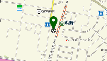 千葉中央警察署浜野駅前交番の地図画像