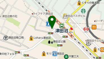 習志野警察署津田沼駅前交番の地図画像