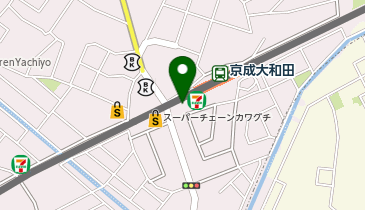 八千代警察署大和田駅前交番の地図画像