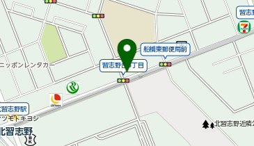 船橋東警察署習志野台交番の地図画像