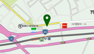 船橋東警察署小室駅前交番の地図画像
