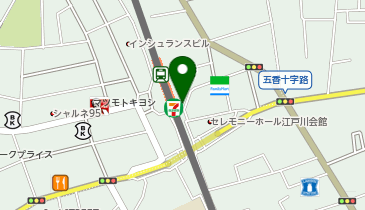 松戸東警察署五香交番の地図画像