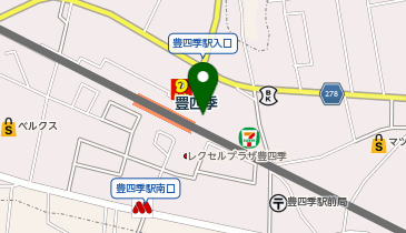 柏警察署豊四季駅前交番の地図画像