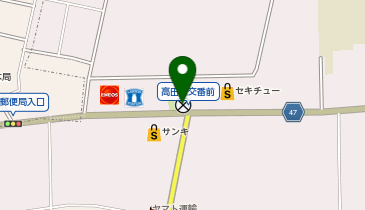 柏警察署高田原交番の地図画像