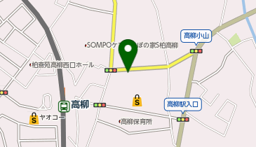 柏警察署高柳交番の地図画像