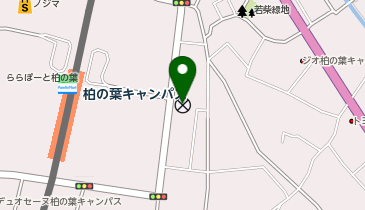 柏警察署柏の葉キャンパス交番の地図画像