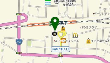 我孫子警察署我孫子駅前交番の地図画像