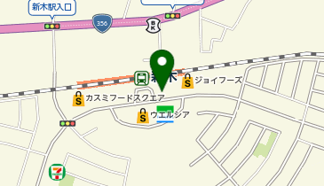 我孫子警察署新木駅前交番の地図画像