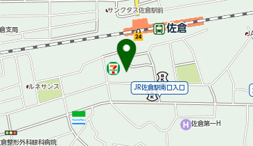 佐倉警察署佐倉駅前交番の地図画像