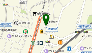 成田警察署成田駅前交番の地図画像