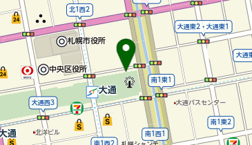 中央警察署大通交番の地図画像