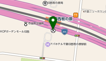 印西警察署牧の原交番の地図画像