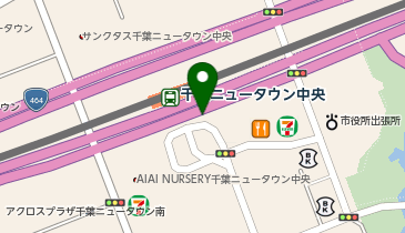 印西警察署中央駅前交番の地図画像