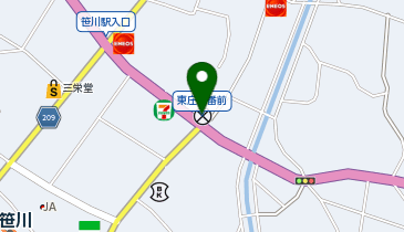 香取警察署東庄交番の地図画像