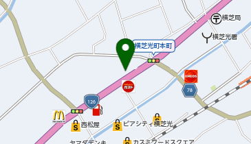 山武警察署横芝交番の地図画像