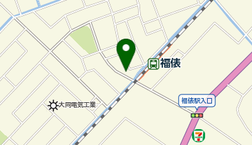 東金警察署大和駐在所の地図画像