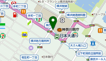 加賀町警察署本町交番の地図画像