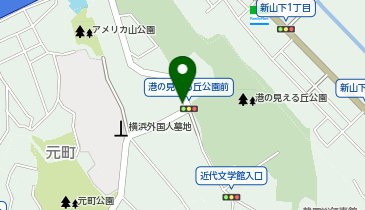 山手警察署港の見える丘公園前交番の地図画像