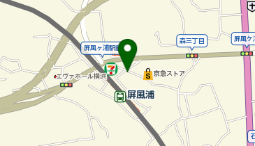 磯子警察署森交番の地図画像