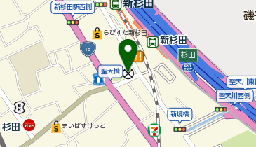 磯子警察署杉田交番の地図画像