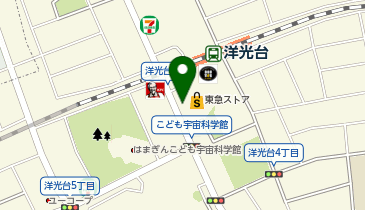 磯子警察署洋光台交番の地図画像