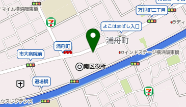 南警察署浦舟町交番の地図画像