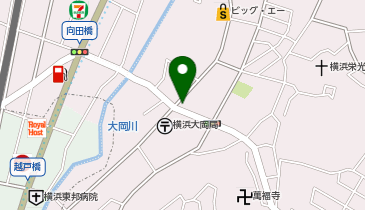 南警察署大岡町交番の地図画像