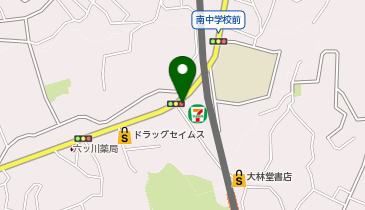 南警察署六ツ川交番の地図画像