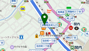 伊勢佐木警察署吉田橋交番の地図画像